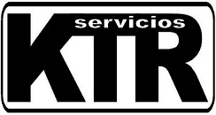 Letras KTR en negro y Servicio en blanco